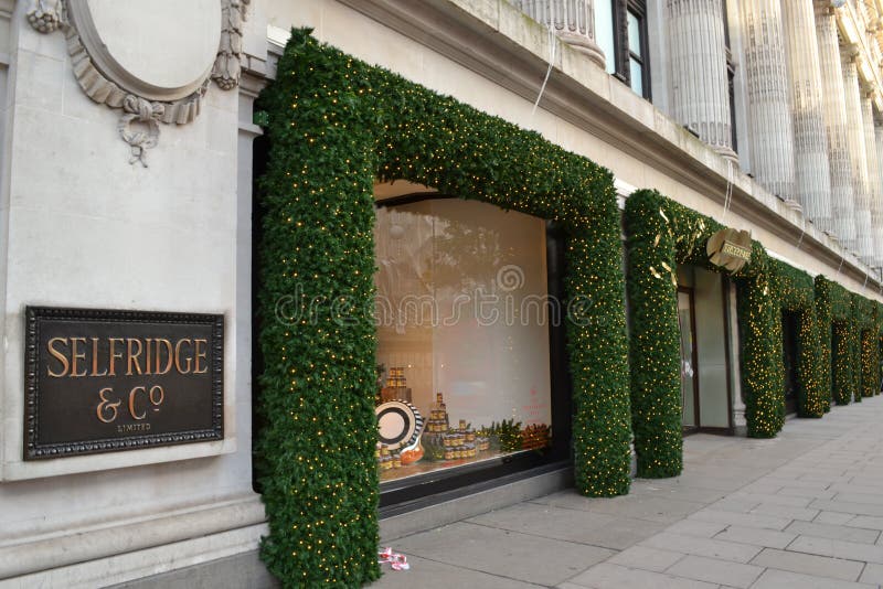 Noël de Londres Selfridges photographie stock Noël de Londres Selfridges photographie stock