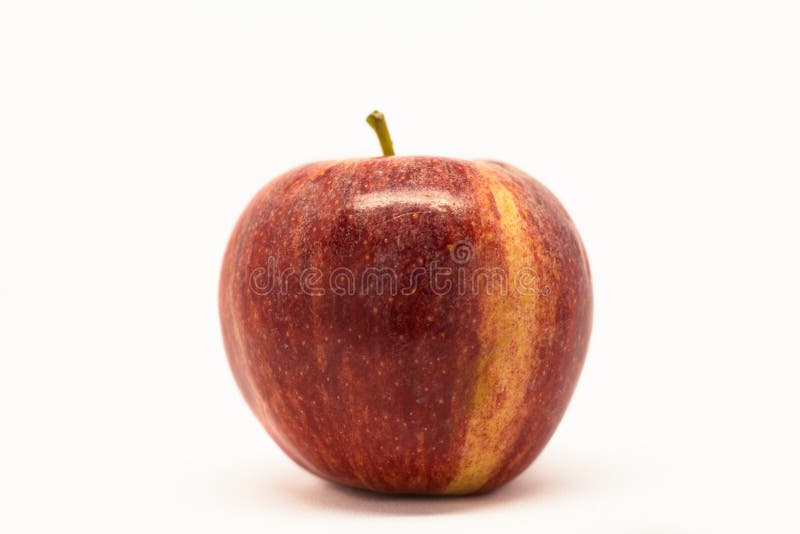 Red Apple with Yellow Stripe Stock Photo Image of freshness, yellow
