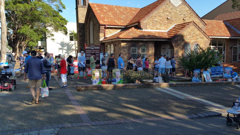 2019 NSW State election Sutherland Shire voting Center stock photography 2019 NSW State election Sutherland Shire voting Center stock photography