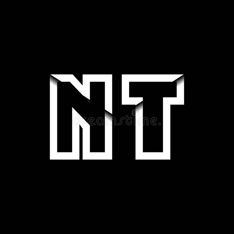 TN Logo Monogram with Skull Shape Designs Template Stock Vector