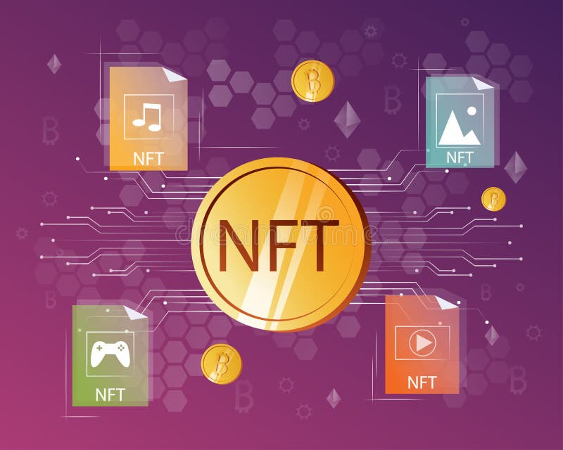 NTF. Non-fungible Token. Technology of Selling NFT Tokens for ...