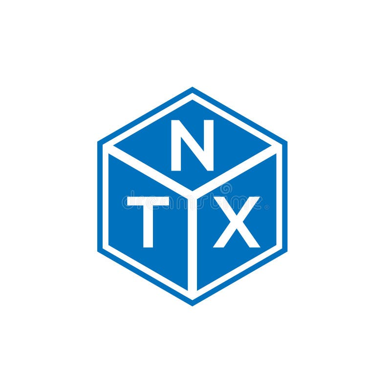 NTX Letter Logo Design on Black Background. NTX Creative Initials