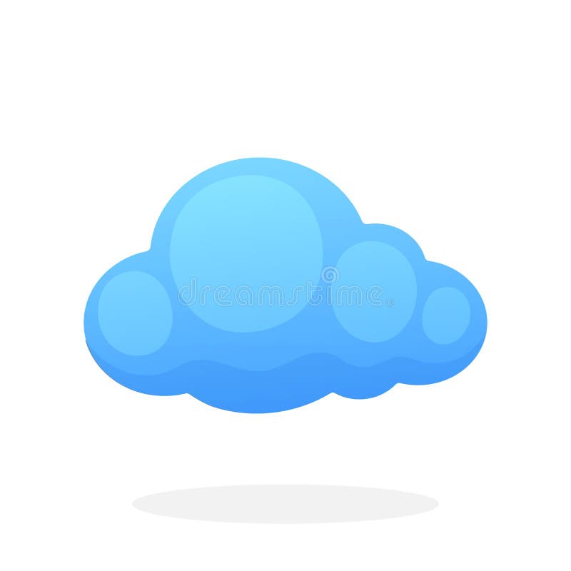 Nuage bleu sans découpe illustration stock Nuage bleu sans découpe illustration stock