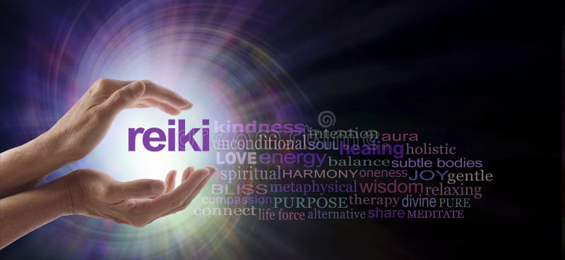 Nuage curatif de Word de vortex de Reiki photographie stock Nuage curatif de Word de vortex de Reiki photographie stock