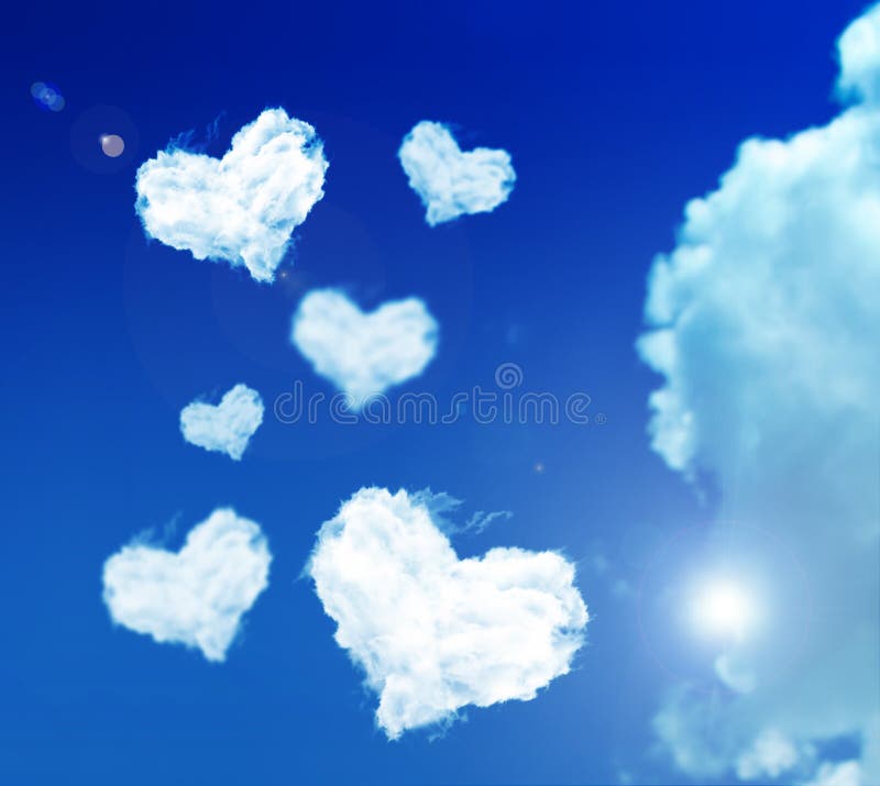 Nuage d'amour photo stock Nuage d'amour photo stock