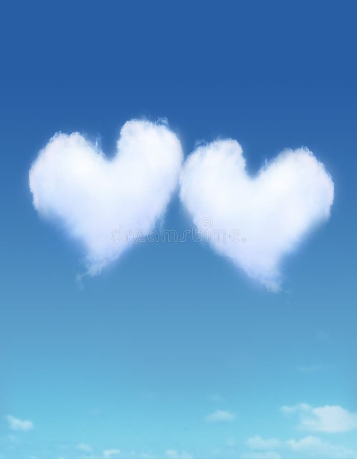 nuage en forme de coeur illustration de vecteur nuage en forme de coeur illustration de vecteur