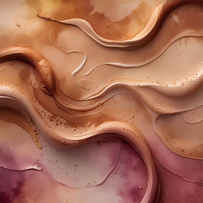 Nuancierter Mocha Mouss abstrakter Pinselstrich gelegentlich rippeln warmen Hintergrund mit subtilen Variationen in Farbe und Sätt lizenzfreie abbildung