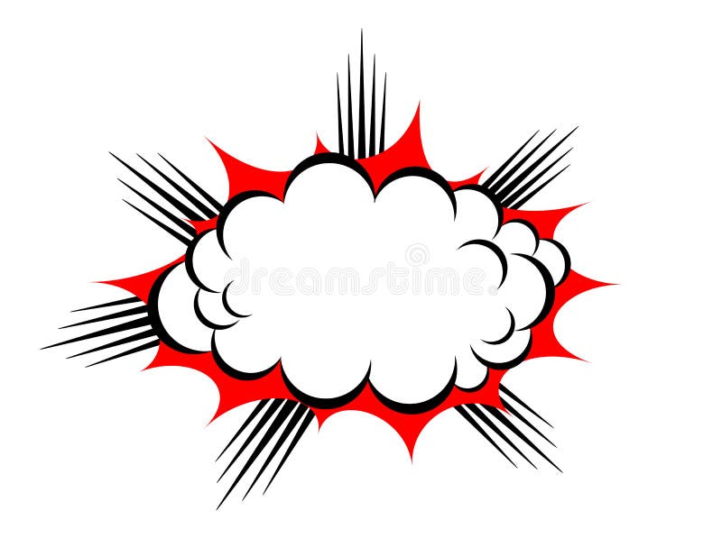 Nube de la explosión del vector stock de ilustración Nube de la explosión del vector stock de ilustración