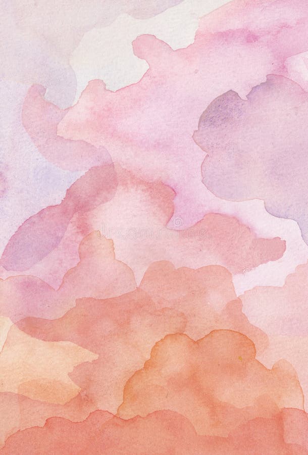 Nubes Rosas Pintadas Con Acuarela Stock De Ilustraci n Ilustraci n De nubes-rosas-pintadas-con-acuarela-stock-de-ilustraci-n-ilustraci-n-de