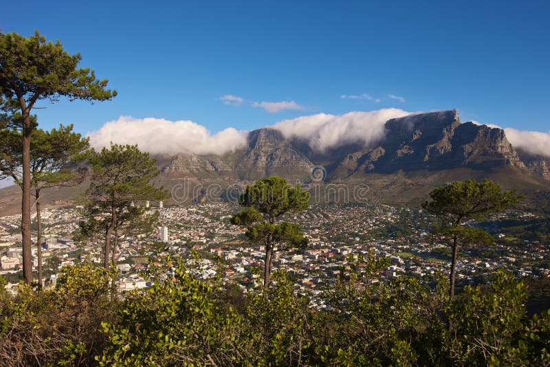 South Africa, Cape Town, clouds of Table Mountain. South Africa, Cape Town, clouds of Table Mountain