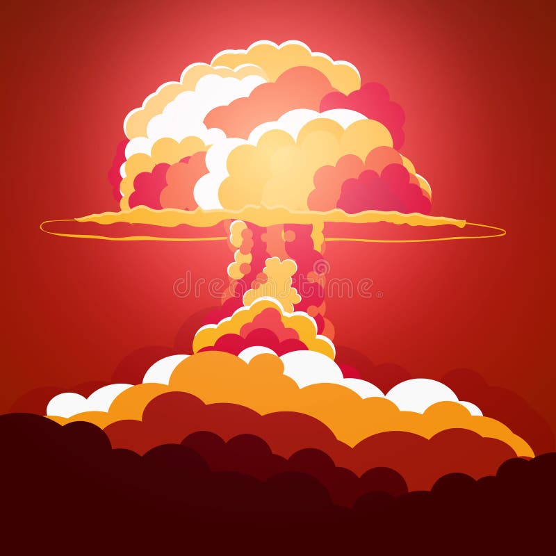 Nuclear Explosion. Cartoon Retro Poster. Mushroom Cloud. Vector Illustration. Stock Illustration - Illustration of lethal, destruction: 91612906 Nuclear Explosion. Cartoon Retro Poster. Mushroom Cloud. Vector Illustration. Stock Illustration - Illustration of lethal, destruction: 91612906