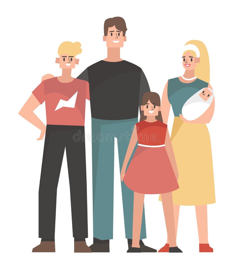 Nuclear Family Stock Illustrations – 330 Nuclear Family Stock  Illustrations, Vectors & Clipart - Dreamstime