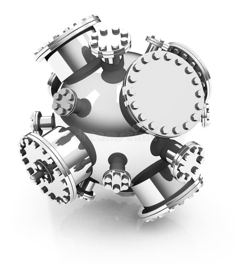 The nuclear fusion royalty free illustration