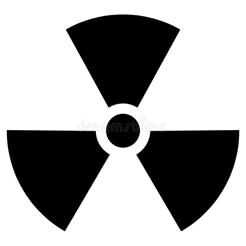 Nuclear Sign Radiation Hand Drawn, Vector, Eps, Logo, Icon, Silhouette ...