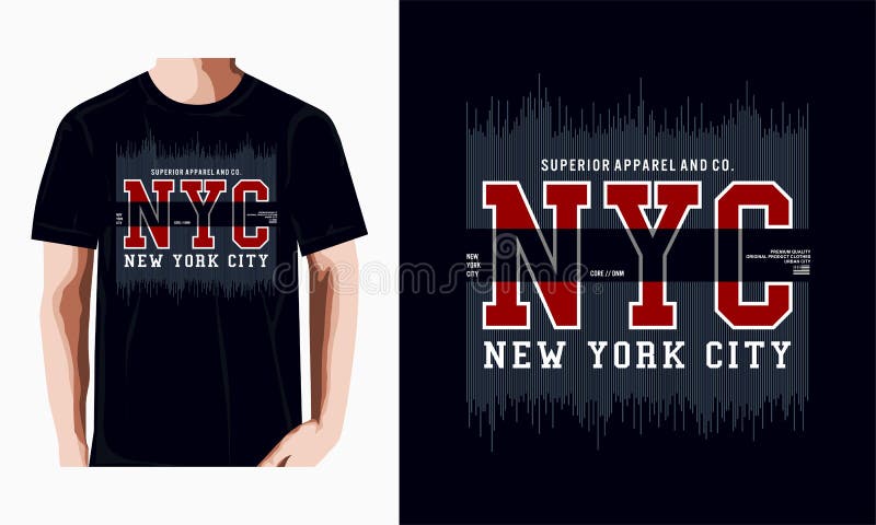 Nueva York Ciudad Tipografía Diseño Gráfico Para Camisetas Estampados Vector Ilustración Ilustración Ilustración de funda, hombre: 215141630