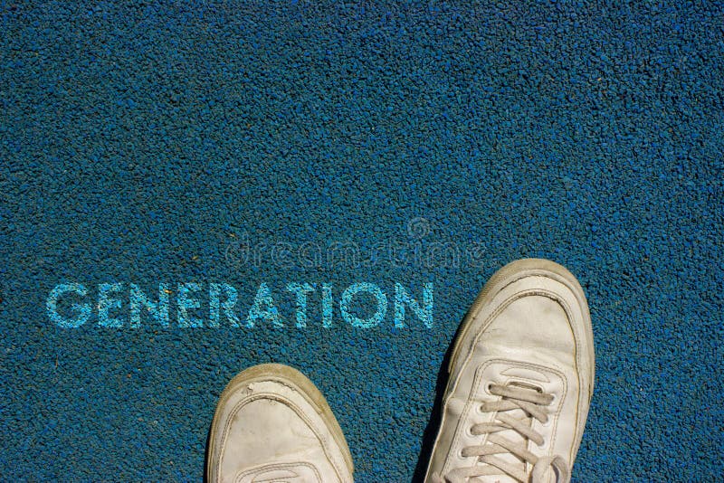 Nuevo concepto de la vida, lema de motivación con la GENERACIÓN de la palabra por motivo de la manera del paseo fotos de archivo Nuevo concepto de la vida, lema de motivación con la GENERACIÓN de la palabra por motivo de la manera del paseo fotos de archivo