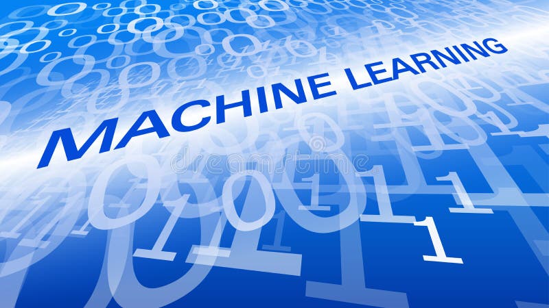 Nuevo concepto de software del aprendizaje de máquina de la tecnología digital, fondo de la codificación del ciberespacio stock de ilustración