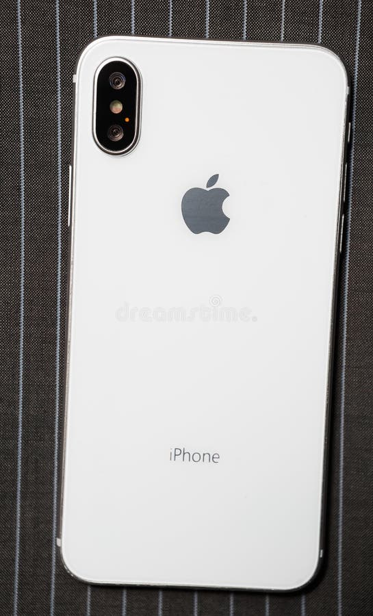 Nuevo IPhone Blanco X El último Modelo De Apple Iphone 10 Fotografía  editorial - Imagen de moderno, fondo: 102653447