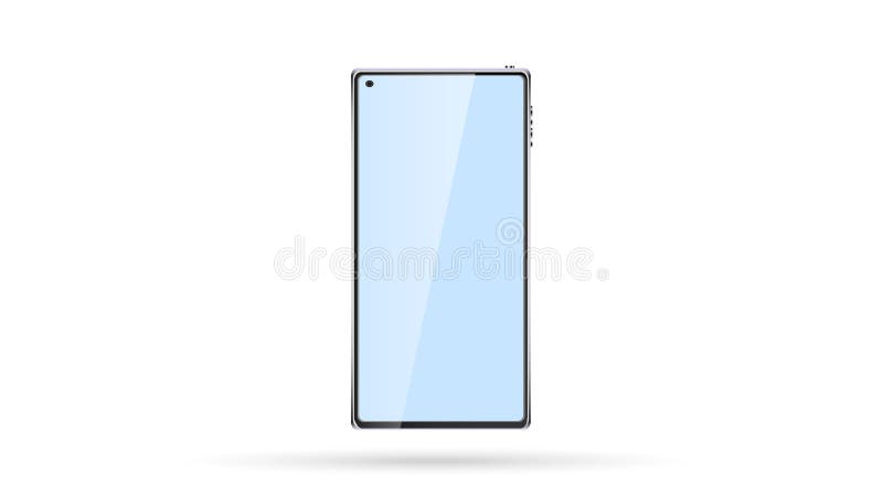 Nuevos teléfono móvil, smartphone de la pantalla táctil y cámara frameless elegantes modernos hermosos del selfie en la pantalla ilustración del vector Nuevos teléfono móvil, smartphone de la pantalla táctil y cámara frameless elegantes modernos hermosos del selfie en la pantalla ilustración del vector