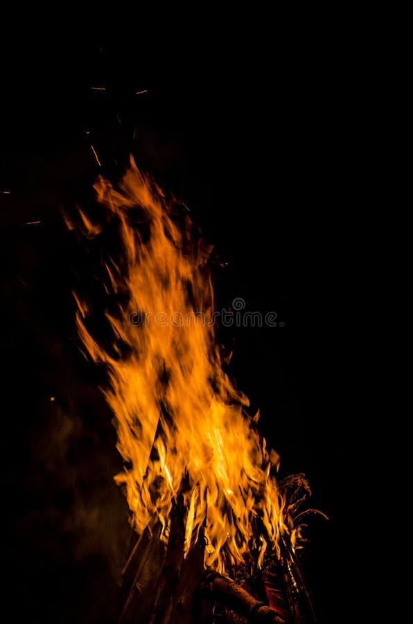Nuit GOA de feu photo libre de droits Nuit GOA de feu photo libre de droits
