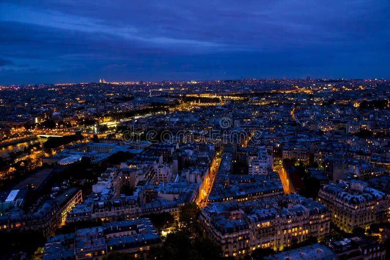 Nuit Paris de Tour Eiffel photo stock Nuit Paris de Tour Eiffel photo stock