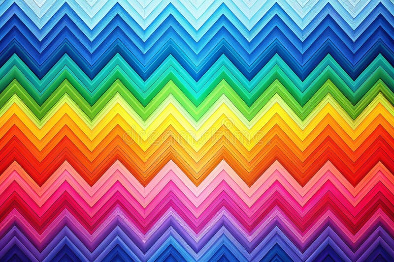 Fundal panoramic uimitor, cu gradient albastru, zigzag, ideal pentru bannere web și artă digitală pentru proiecte de design abstra royalty free illustration