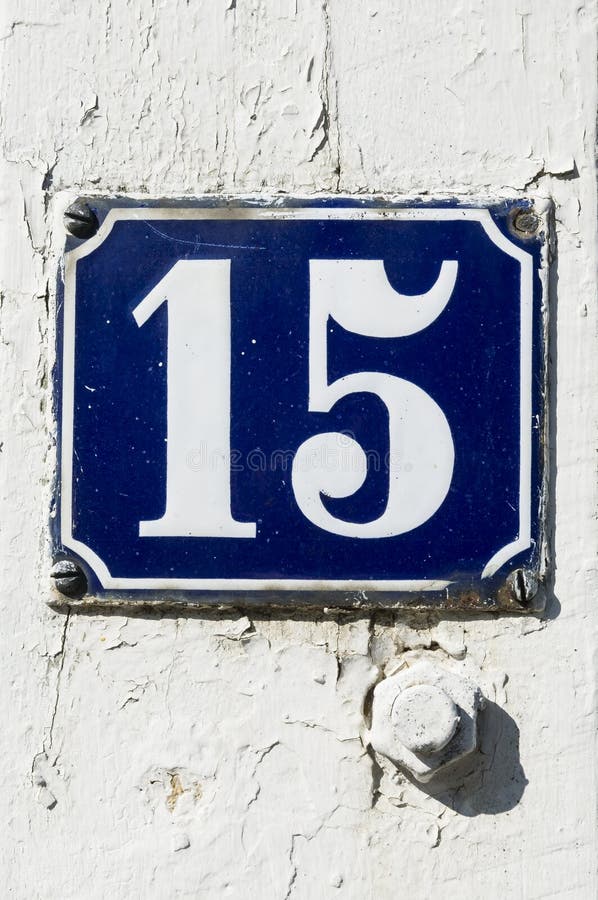 Numero 15 Image Stock Image Du Vieux Signe Bleu Numeros Numero 15 Image Stock Image Du Vieux Signe Bleu Numeros