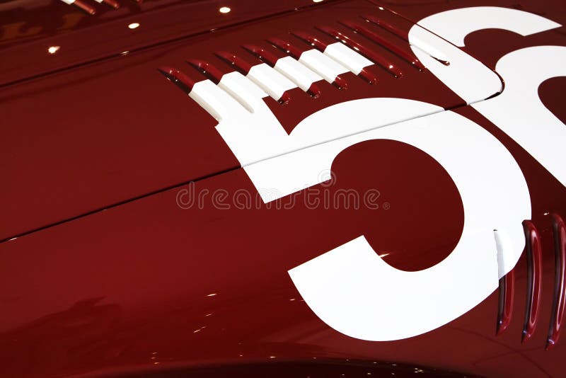 Number 56 of red car