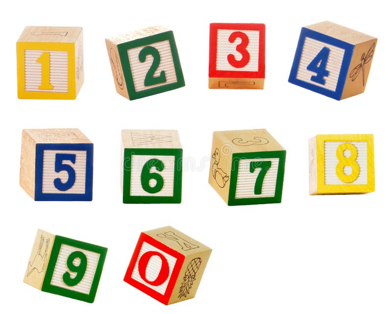 Number Blocks stock photo. Image of childhood, isolated - 3982966