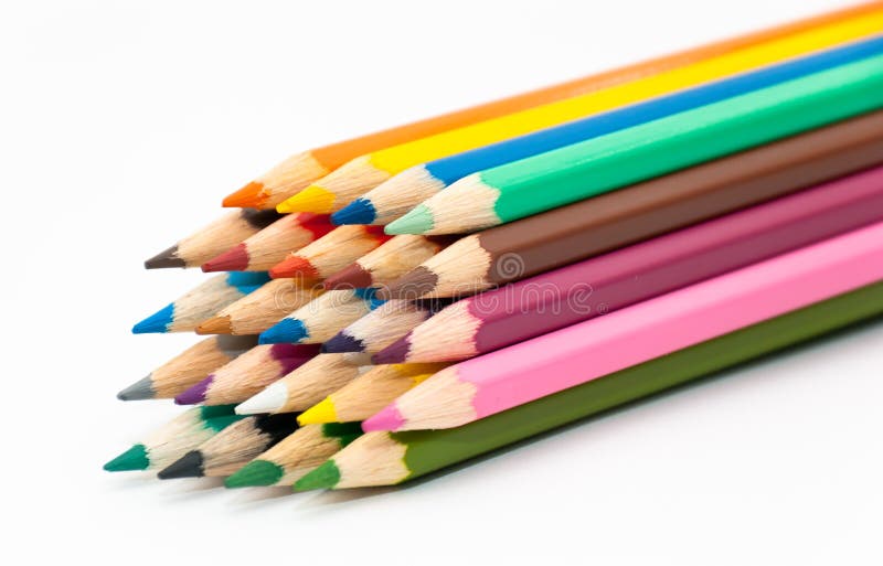Number of colored pencils stock image. Image of pencil 20982067