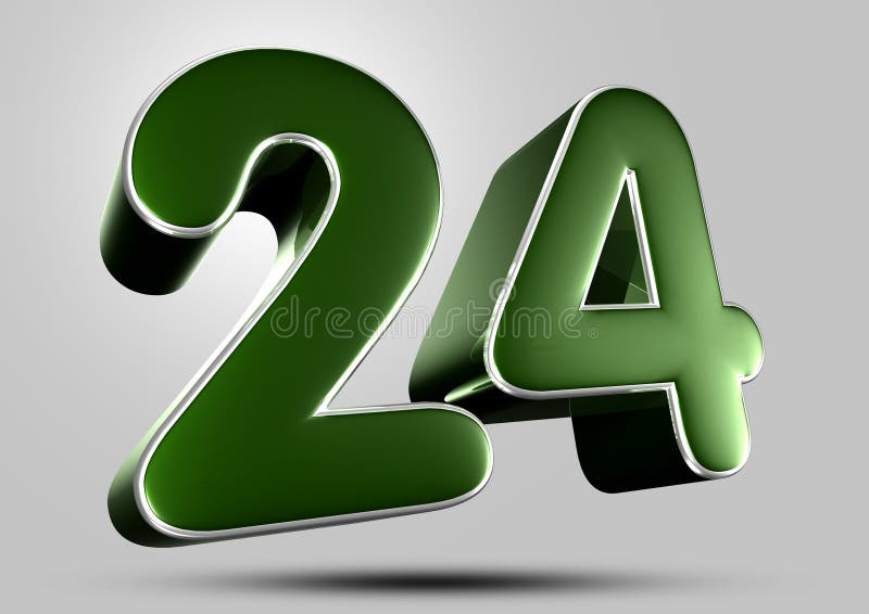 Number 24 Banner Number Twenty Four Stock Illustration 2152492157