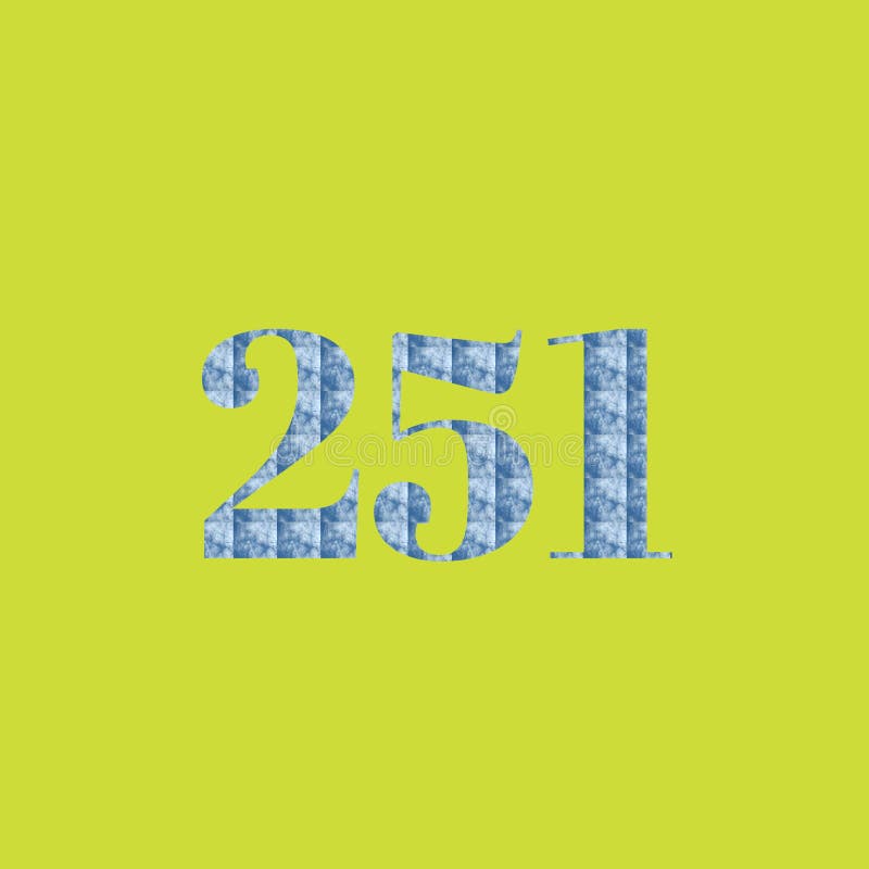 Design cu numărul 251, cu textură de nor pe fundal color 15