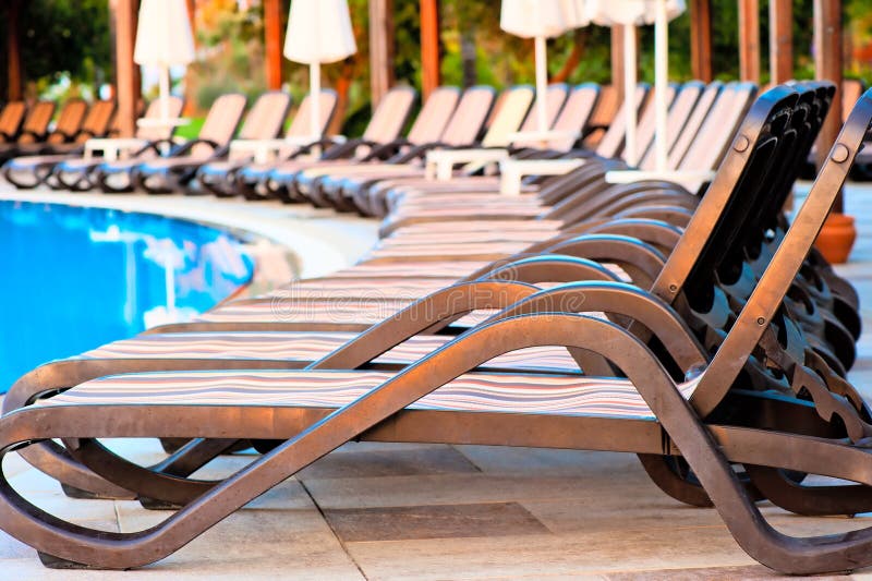 119 Pool Sunbeds Around Pool Stock Photos Free & RoyaltyFree Stock