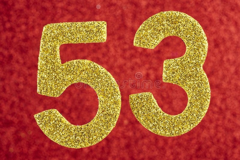 Fifty Three Percent On White Background Isolated 3d