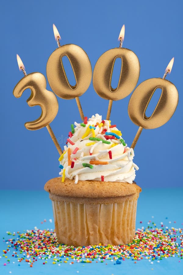 Candle number 3000 - Number of followers or likes. 3000 followers illustrations