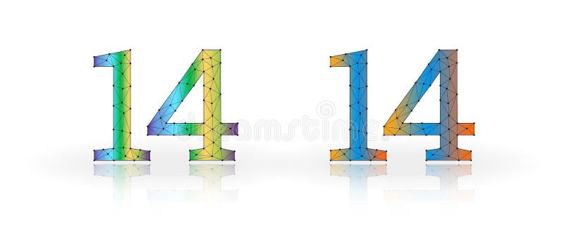 number 14 clipart