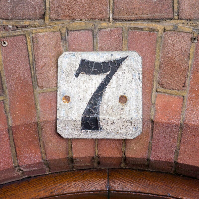 House number 7 stock image. Image of embellishment, prime 258644631