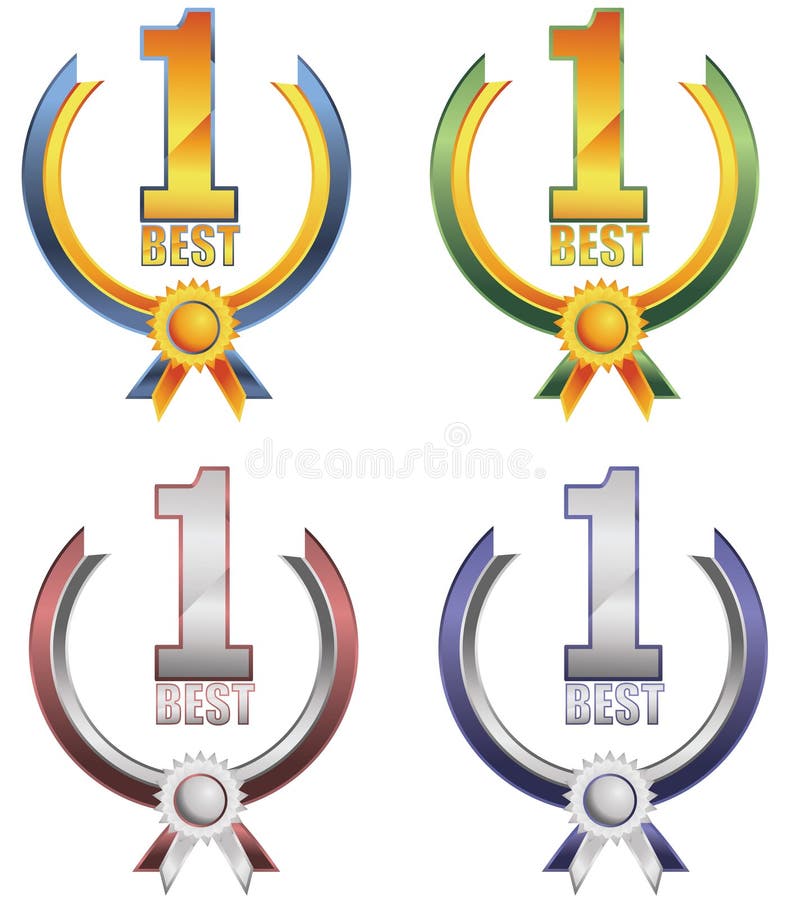 Number One Award Banner Stock Image - Image: 19837651