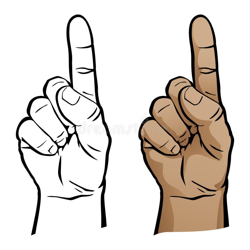 Number 1 Hands Stock Illustration - Download Image Now - Number One Finger  Sign, Finger, Teamwork - iStock