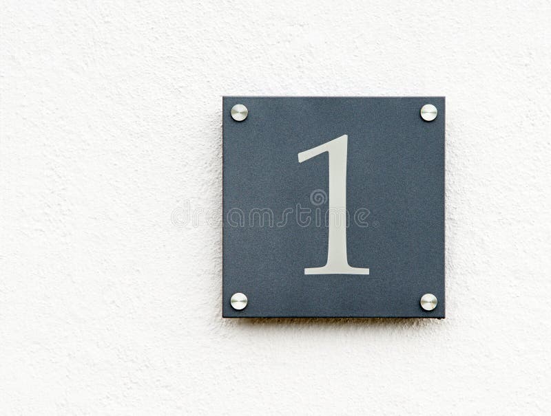 Number one sign stock photo. Image of black, number, numeral - 18376046