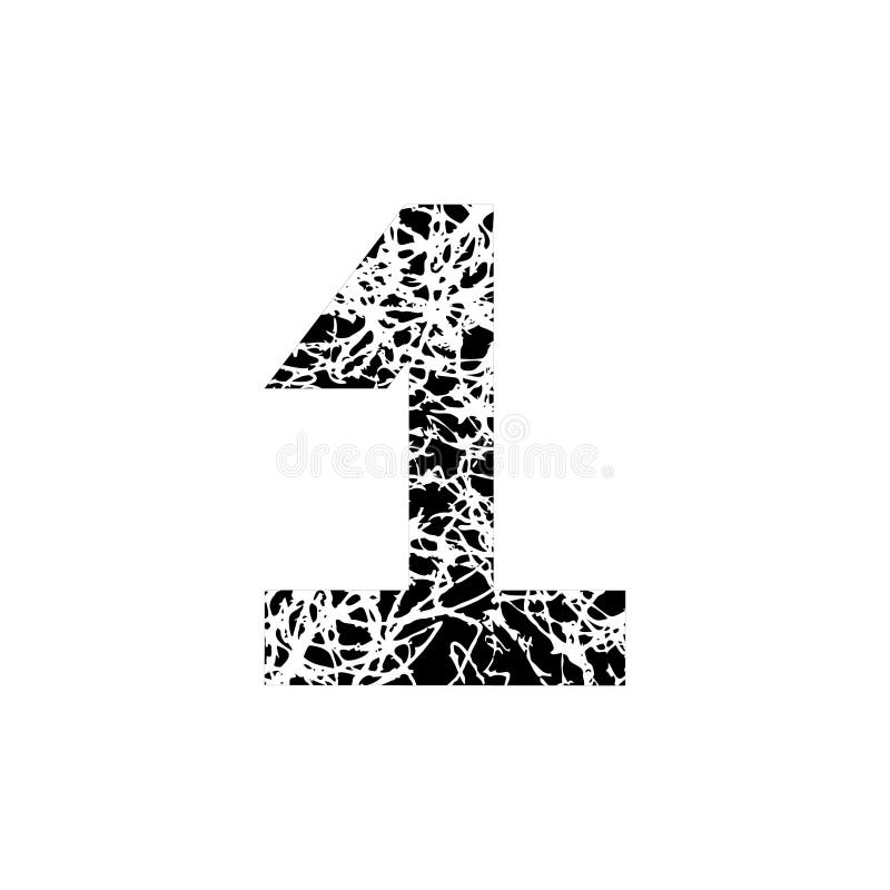 Number 1 Bold Font