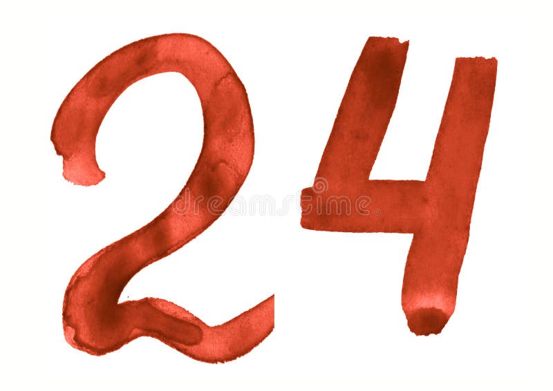 Number 24 Stock Illustration 315689666