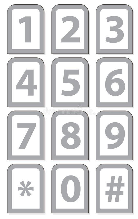 Number phone keypad