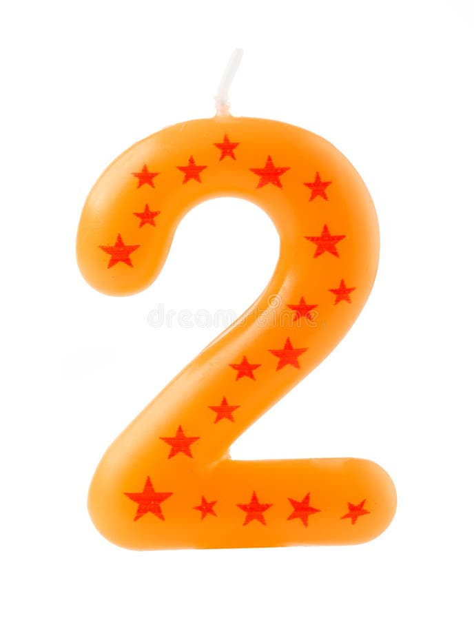 Number Shaped Anniversary Candle Stock Photo Image of decorating