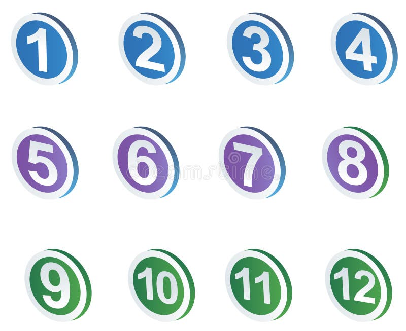 Number sign icons stock vector. Illustration of retro - 3297737