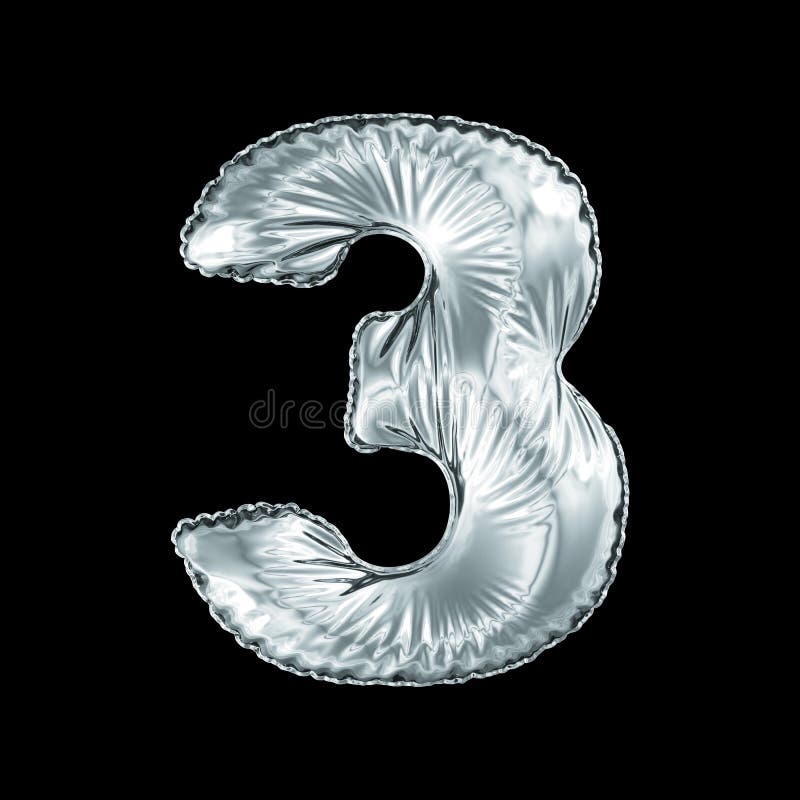 Number Three Balloon Stock Illustrations – 1,199 Number Three Balloon