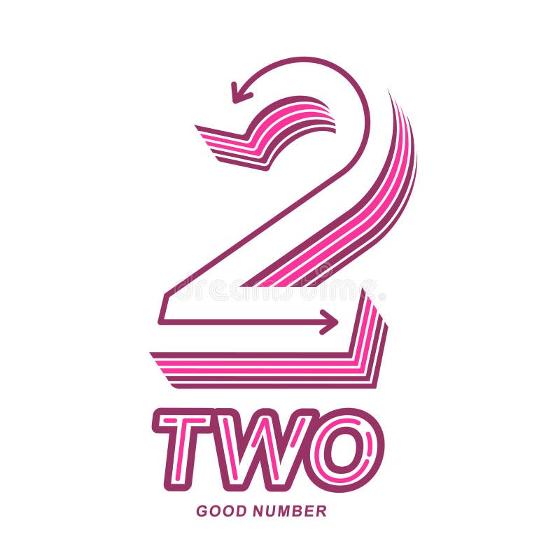 Numeric Logo Two Stock Vector Illustration Of Blue Numeric Logo Two Stock Vector Illustration Of Blue