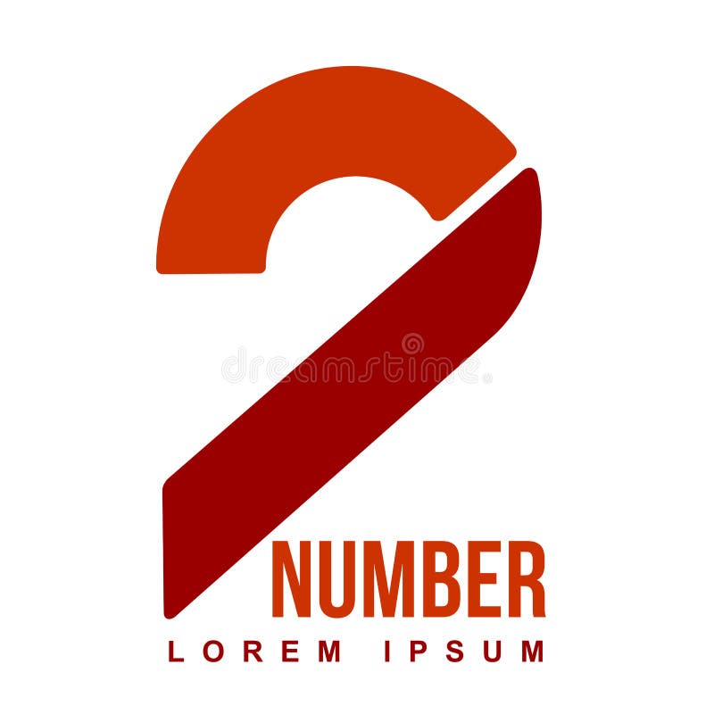 Numeric logo two stock illustration. Illustration of electric - 102799712