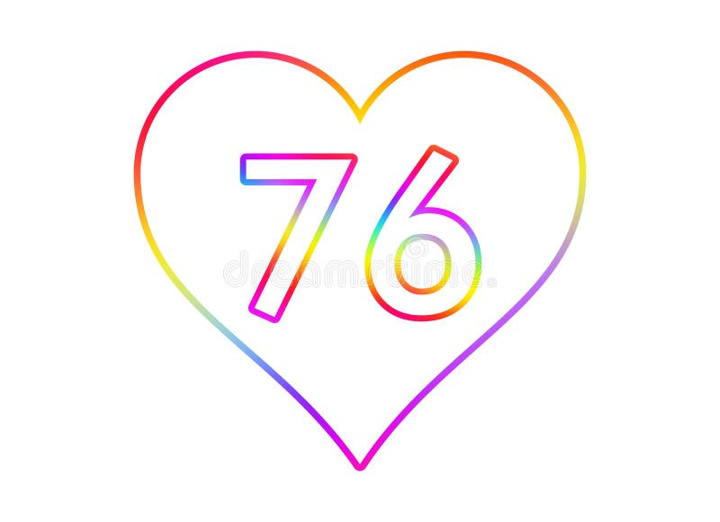 Number 76 Into A White Heart Stock Illustration Illustration Of Heart number-76-into-a-white-heart-stock-illustration-illustration-of-heart