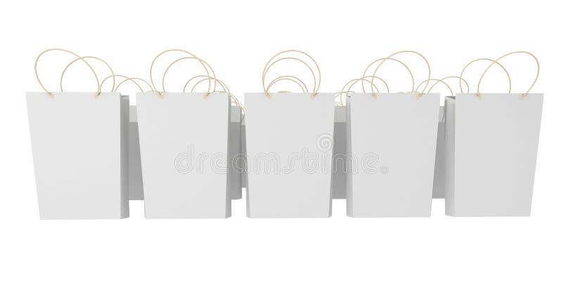 A number of white paper packages